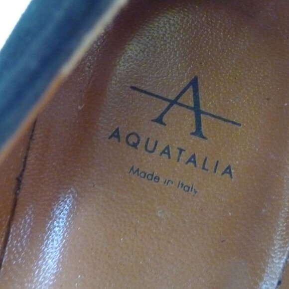 AQUATALIA Size 7.5 Golda Suede Loafer Flat ITALY - Picture 7 of 10